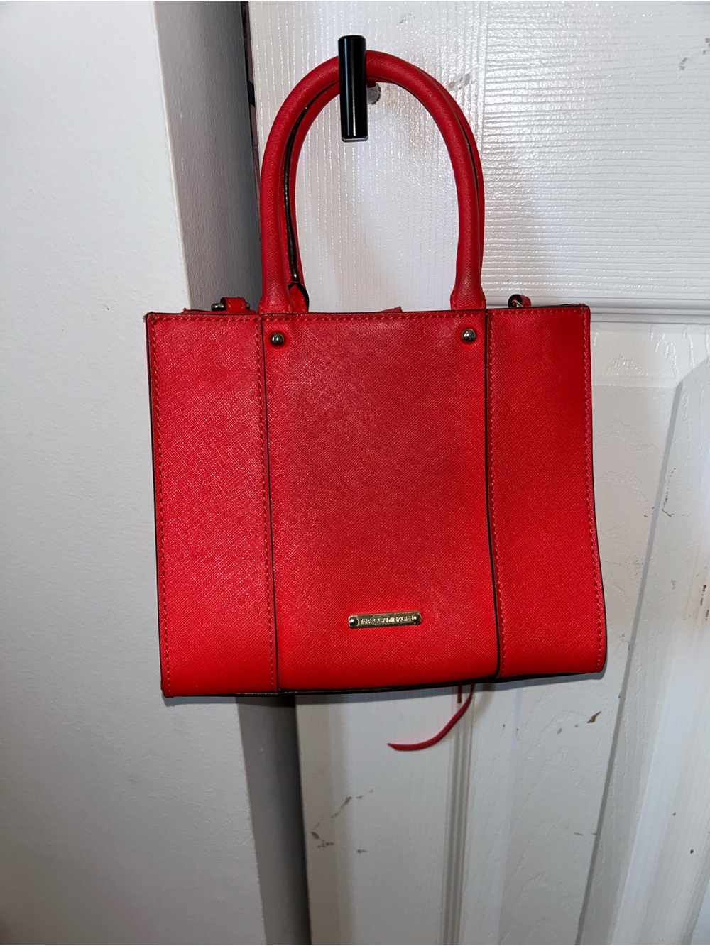 FAKE Rebecca Minkoff Red Structured Satchel